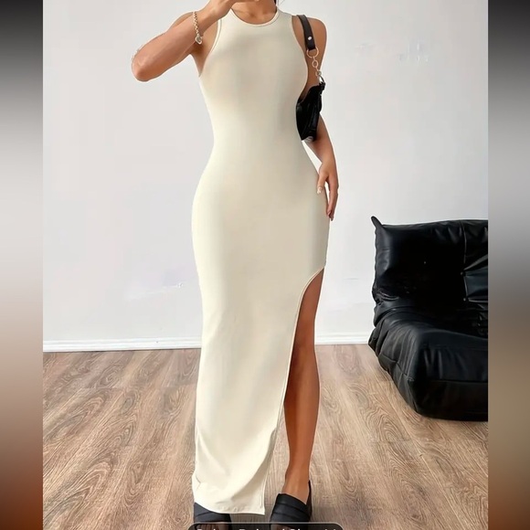 Casual crew neck sleeveless dress - Picture 3 of 6